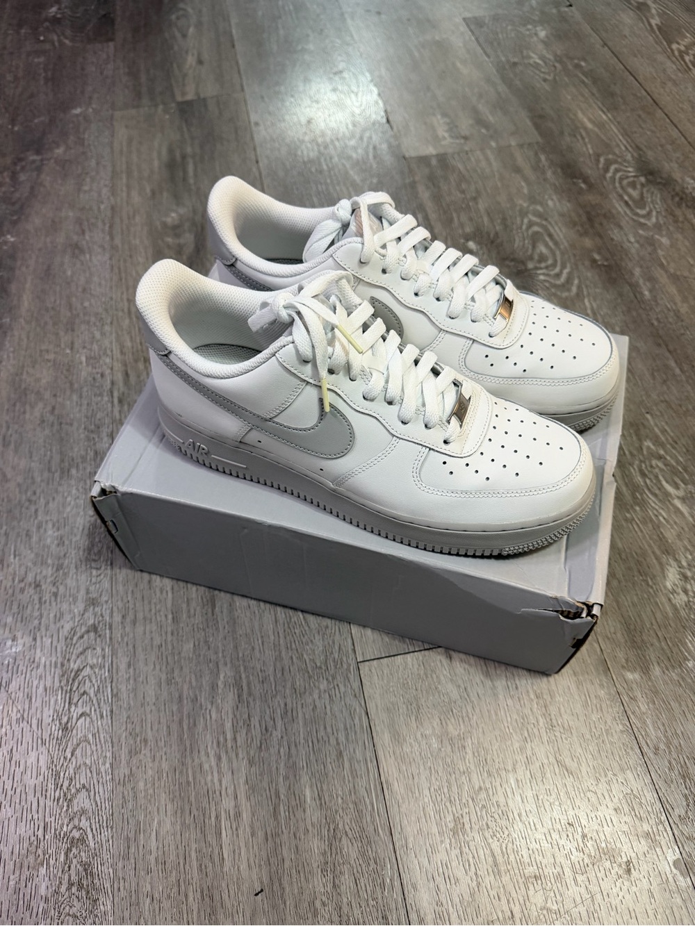 Nike Air Force 1 Low — White with Light Gray Accents